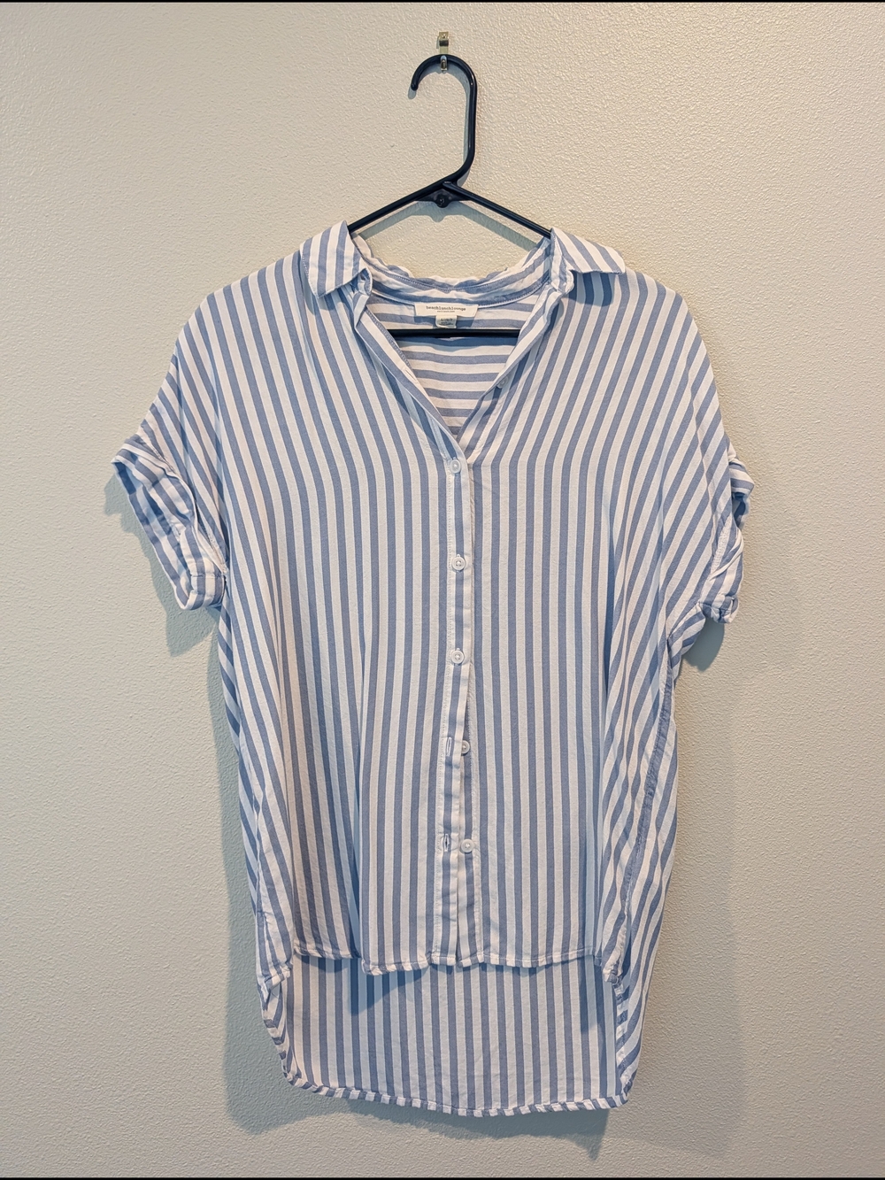 Beachlunchlounge Blue and White Striped Shirt